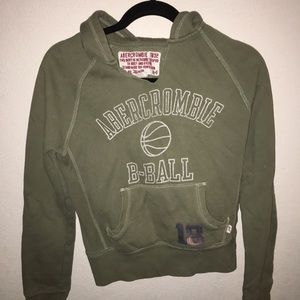 Abercrombie army green hoodie